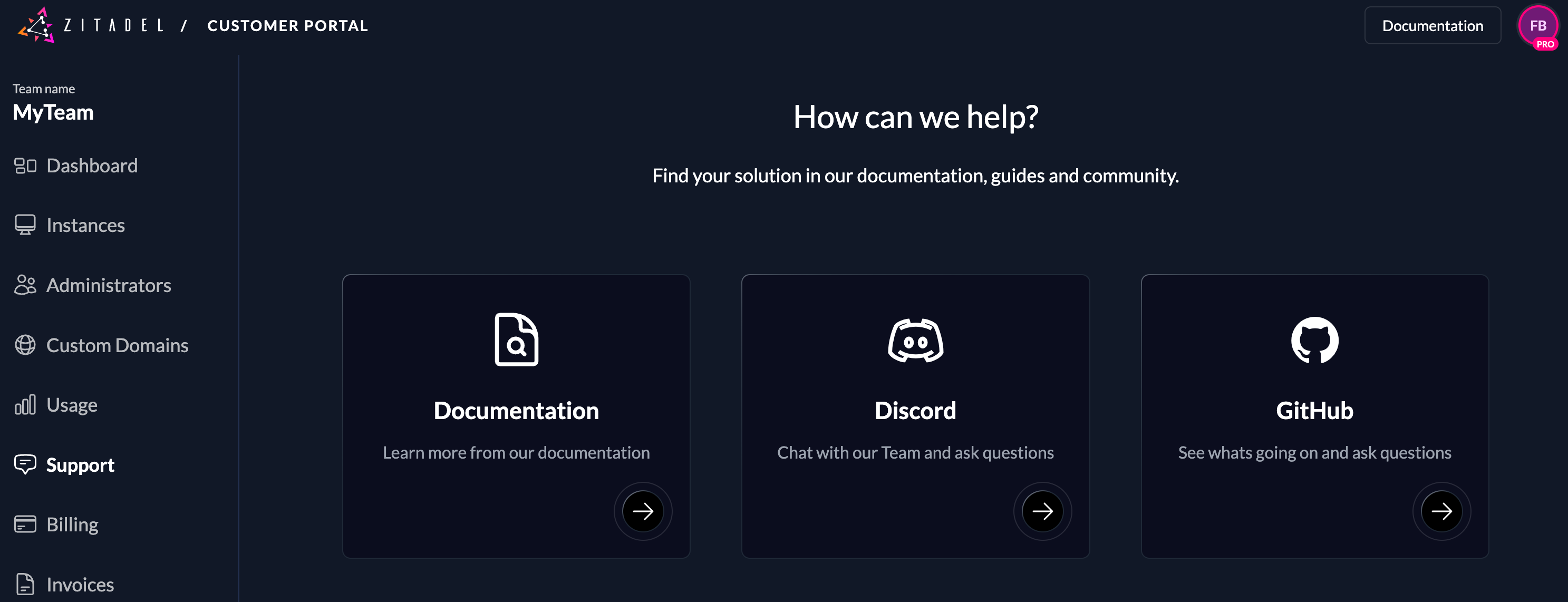 Customer Portal General Support