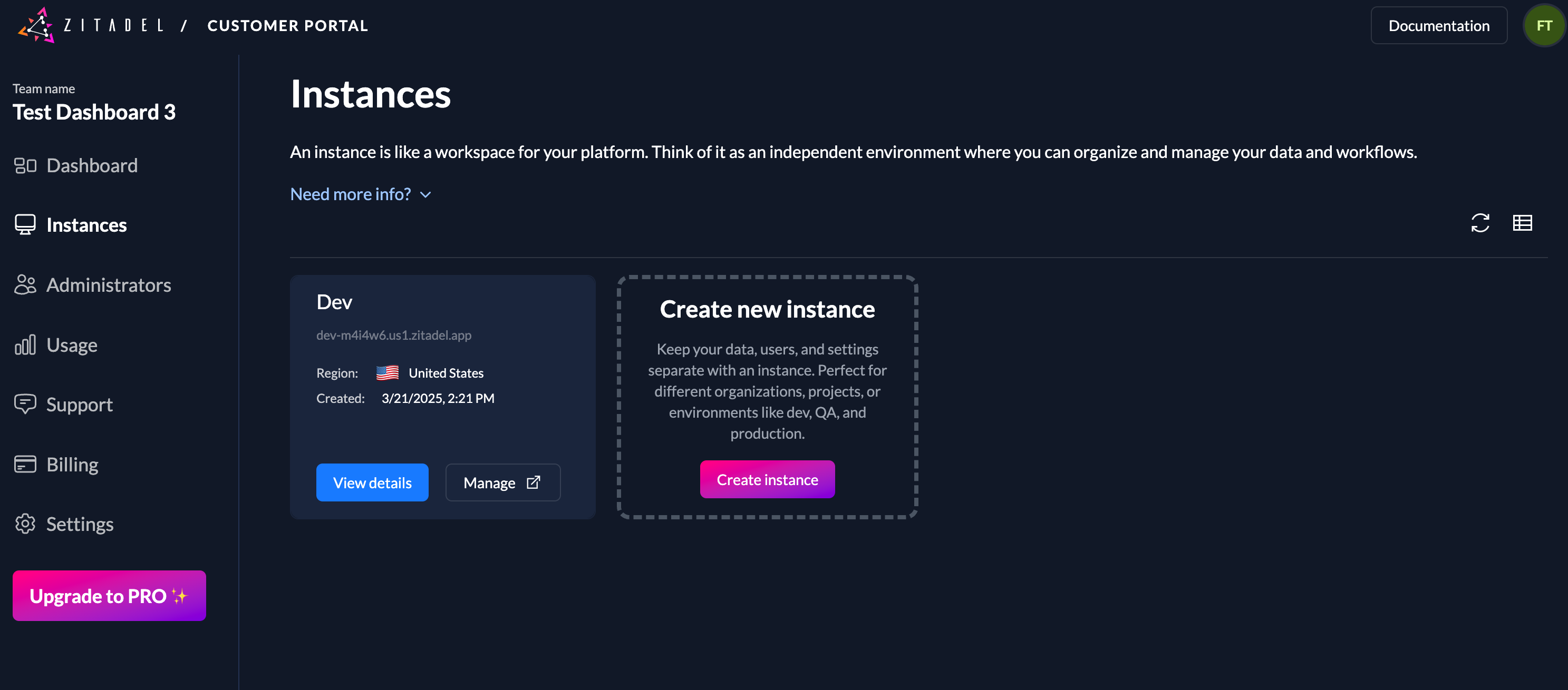 Instance Overview